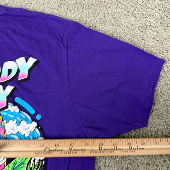 Bucees Shirt Mens Medium Purple Surfboard Surfing Gas Station Short Sleeve - Picture 5 of 9